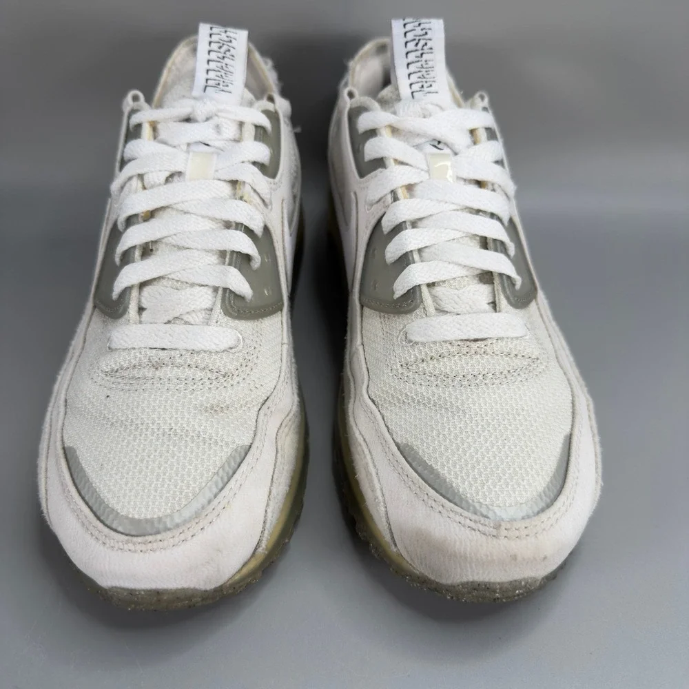 Nike Air Max 90‎ Terrascape 90 Mens 8 Running Shoes White Gray Sneakers Trainer